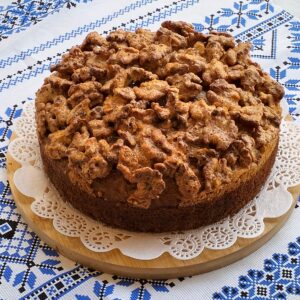 Tarta con frutos secos y aceite de oliva