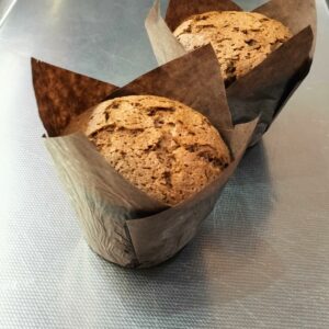 Muffins de chocolate de harina de sarraceno